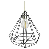 Argos Home black wire easy fit lampshade 25cm, imported from the UK