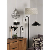 Argos Home black wire easy fit lampshade 25cm, imported from the UK