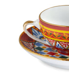 Dolce&Gabbana Carreto print coffee cup and saucer set - British product