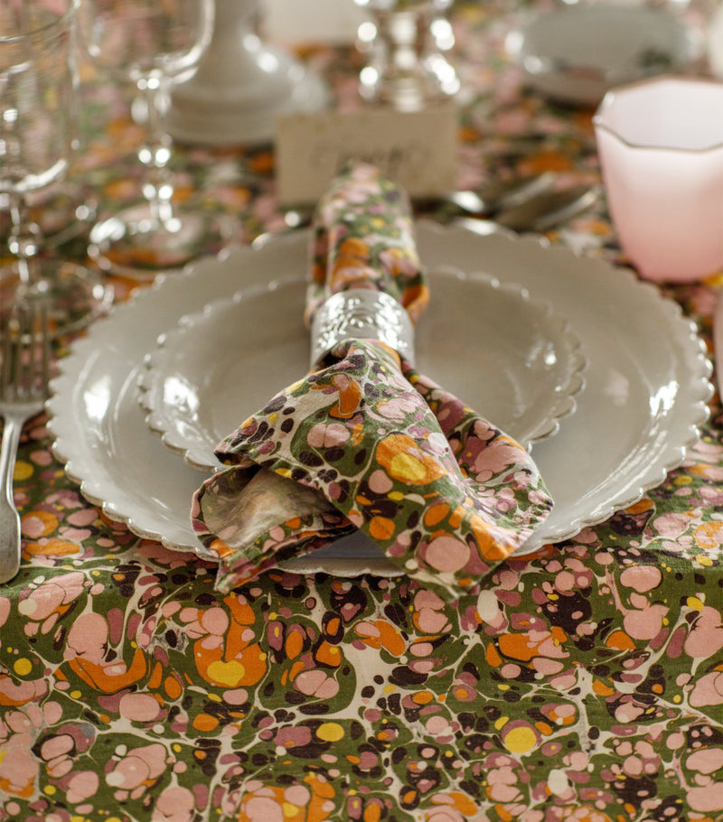 Summerill & Bishop linen marble napkin 50cm x 50cm (British brand)