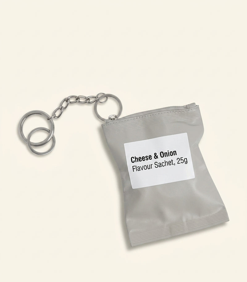 Balenciaga calf leather chips keyring 14x11cm (British brand)