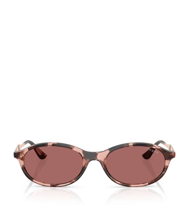 Vogue Oval Sunglasses slim oval shape coloured tint, UK version