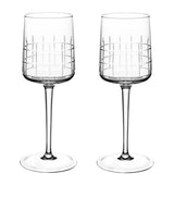 Harrods Christofle Graphik Crystal Water Goblets Set of 2 (240ml)- Buy online at McGrocer