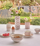 O.W. London small bone china Loop vase 11.5cm - British product