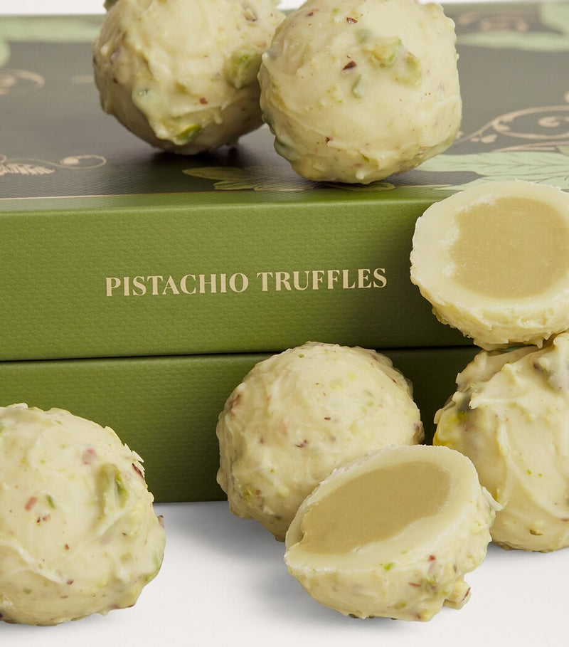 Harrods 15-piece pistachio truffles in white chocolate 200g, UK version
