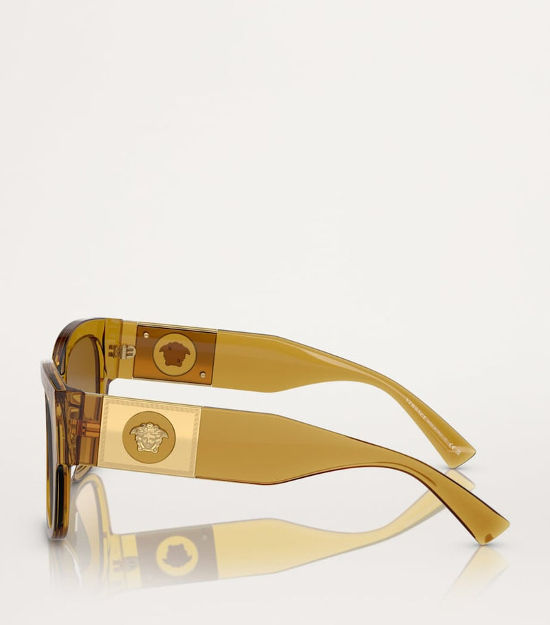 Versace Medusa acetate sunglasses honey-coloured lenses (British brand)