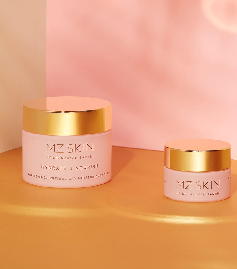 MZ Skin retinol day moisturiser with SPF 30 and kahai nut oil 50ml, imported from the UK