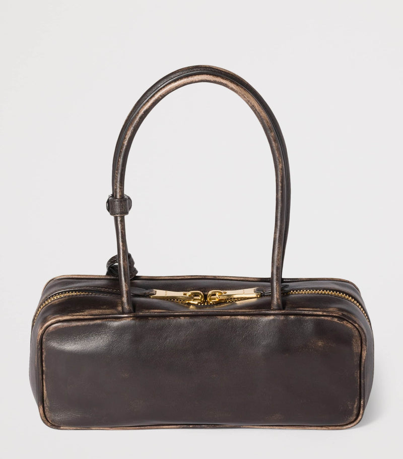 Miu Miu Leather Beau top-handle bag, imported from the UK