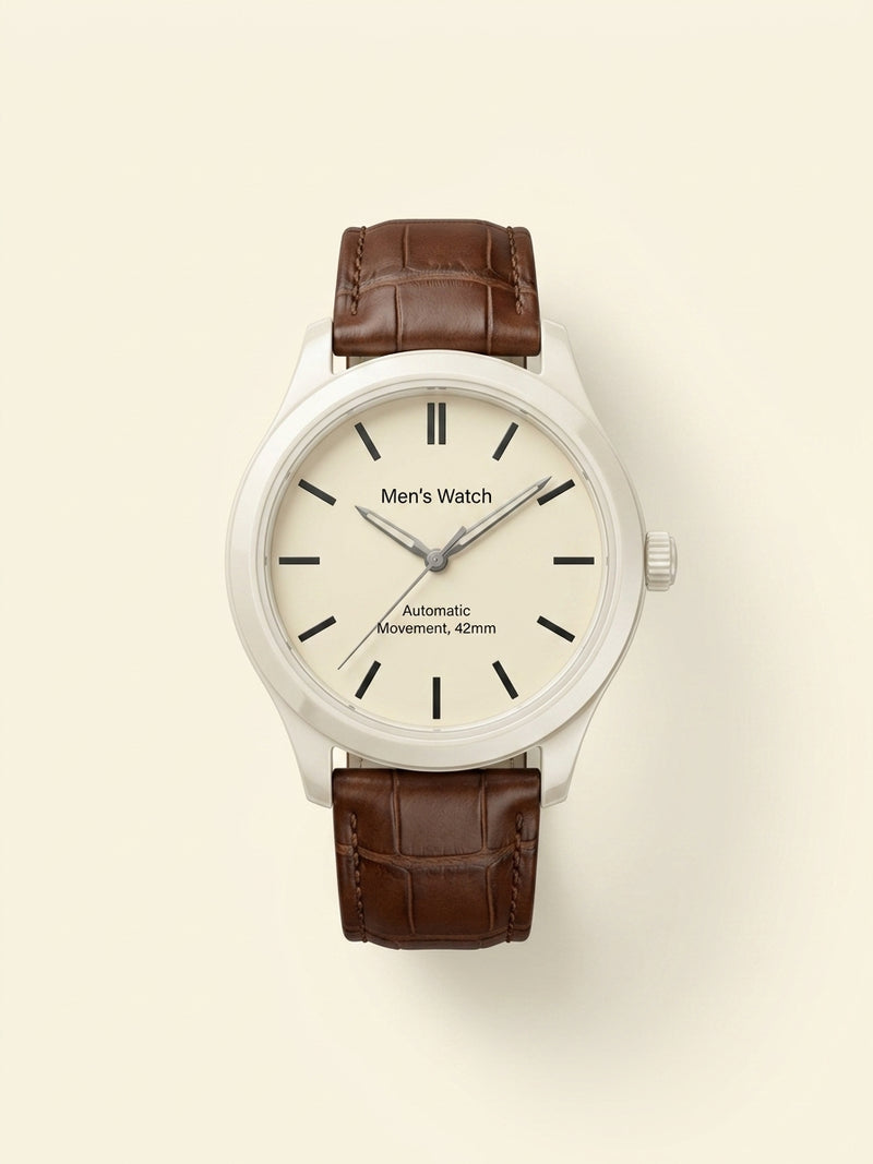 Cartier Ballon Bleu 18ct rose-gold leather watch 42mm, UK version