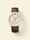 Cartier Ballon Bleu 18ct rose-gold leather watch 42mm, UK version