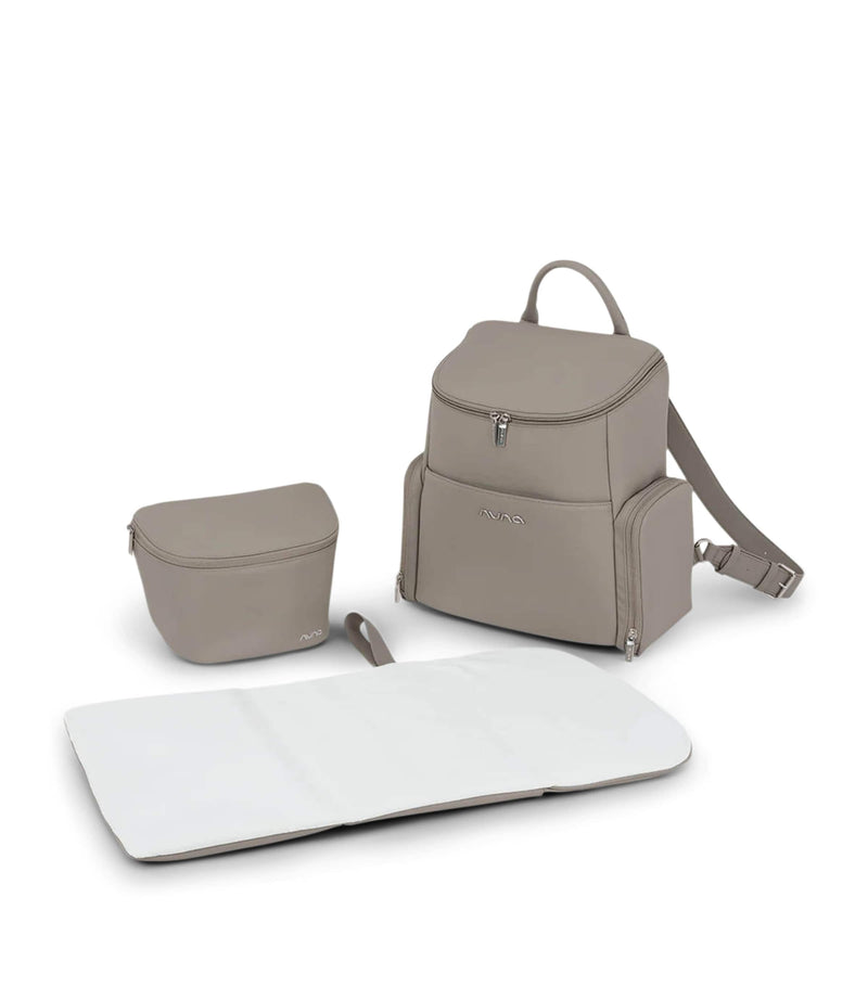 Nuna Essentials changing backpack in faux leather (British brand)