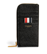 Harrods Thom Browne Leather Half-Zip Wallet- Buy online at McGrocer