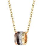 Boucheron large mixed gold diamond Quatre necklace - British product