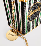 Judith Leiber popcorn clutch Harrods exclusive, imported from the UK