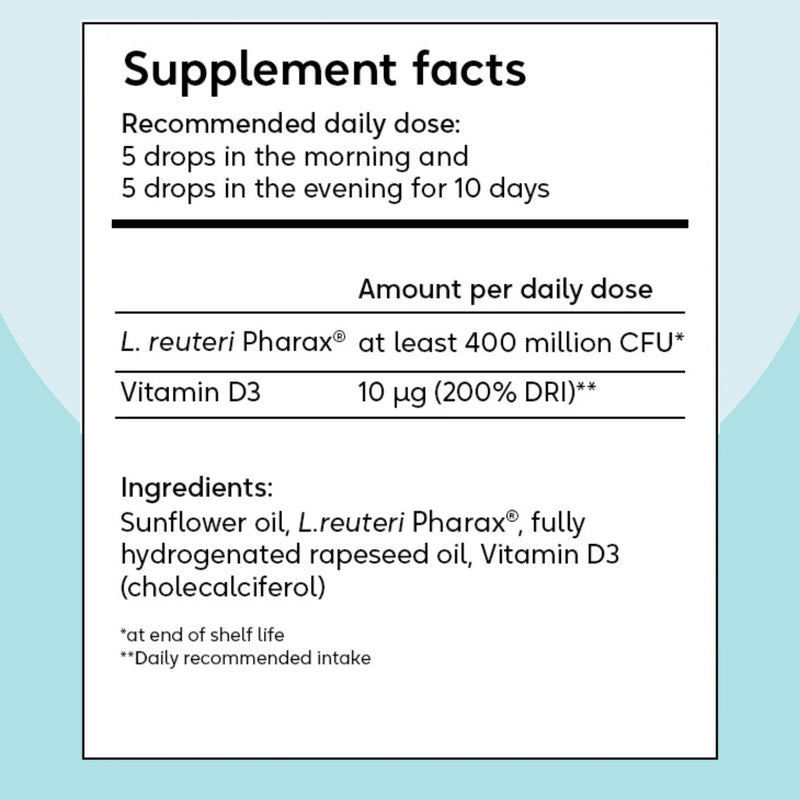BioGaia Pharax kids Vitamin D3 drops 5ml - British product