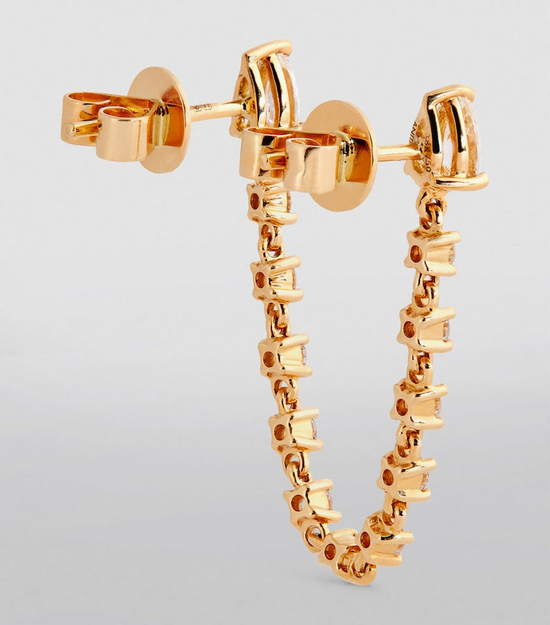 Anita Ko double-pierced loop earring with diamonds, UK version