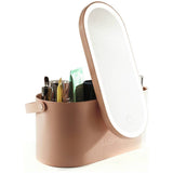 Rio LED illuminated beauty box with mirror, USB rechargeable, UK version