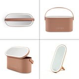 Rio LED illuminated beauty box with mirror, USB rechargeable, UK version