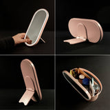 Rio LED illuminated beauty box with mirror, USB rechargeable, UK version