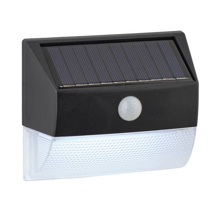 Sainsbury's white motion detector LED solar light H10cm, UK version