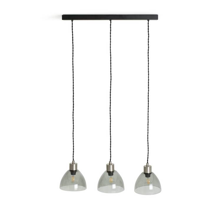 Argos Home Kanso glass 3 light pendant ceiling light - British product