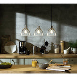 Argos Home Kanso glass 3 light pendant ceiling light - British product