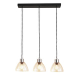 Argos Home Kanso glass 3 light pendant ceiling light - British product