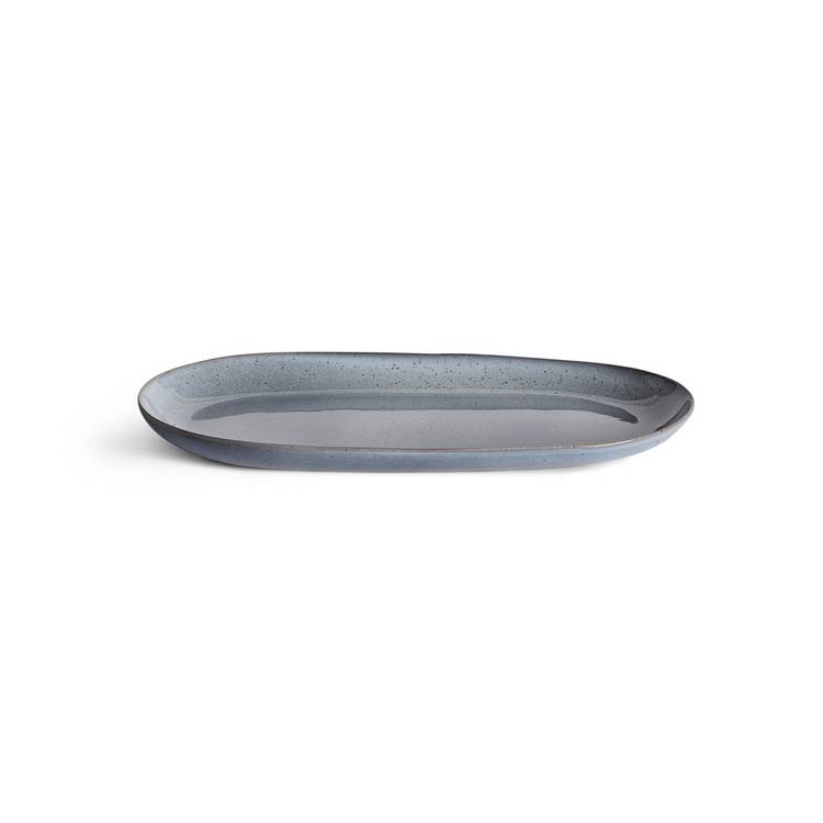 Habitat blue stoneware serving platter 36cm, imported from the UK