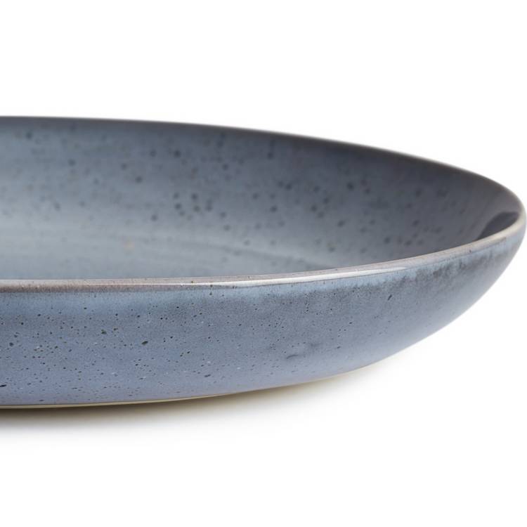 Habitat blue stoneware serving platter 36cm, imported from the UK