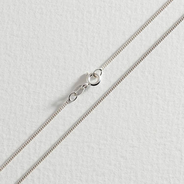 Revere sterling silver fine curb 18 inch chain, imported from the UK