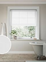 Next Next Ice White Heaven Made to Measure Roller Blind- Buy online at McGrocer