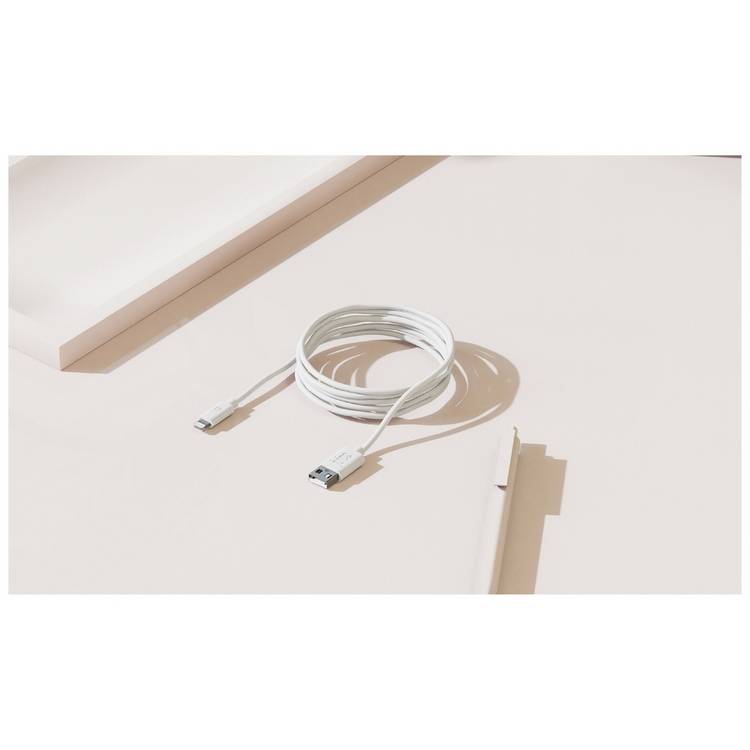 Juice white Lightning cable 1m for Apple devices, imported from the UK