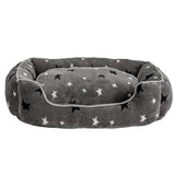 Stars plush square dog bed medium, UK version