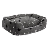 Stars plush square dog bed medium, UK version