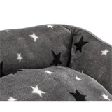 Stars plush square dog bed medium, UK version