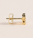 Suzanne Kalan Shimmer stud earrings baguette diamonds yellow gold, UK version