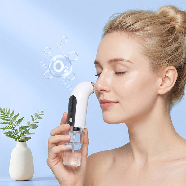 Livingandhome Micro-bubble Blackhead Remover white device, imported from the UK