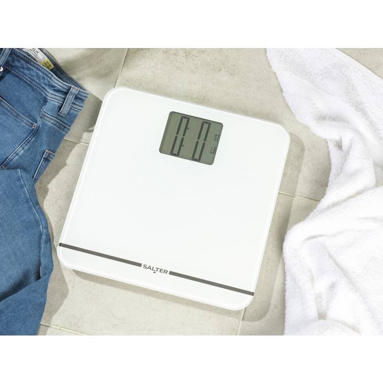 Salter Max digital bathroom scales white, UK version
