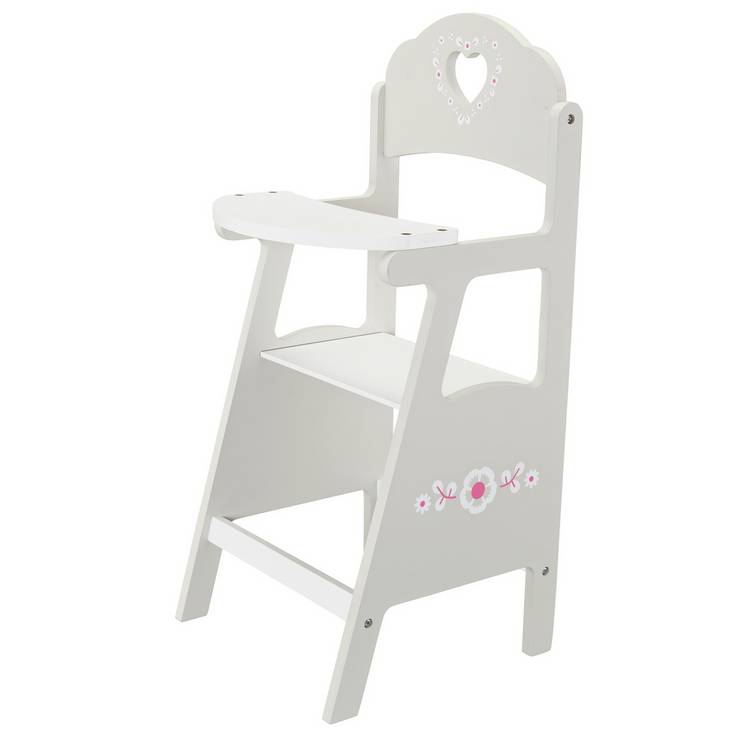 Chad Valley wooden dolls highchair for 16 inch dolls - British product