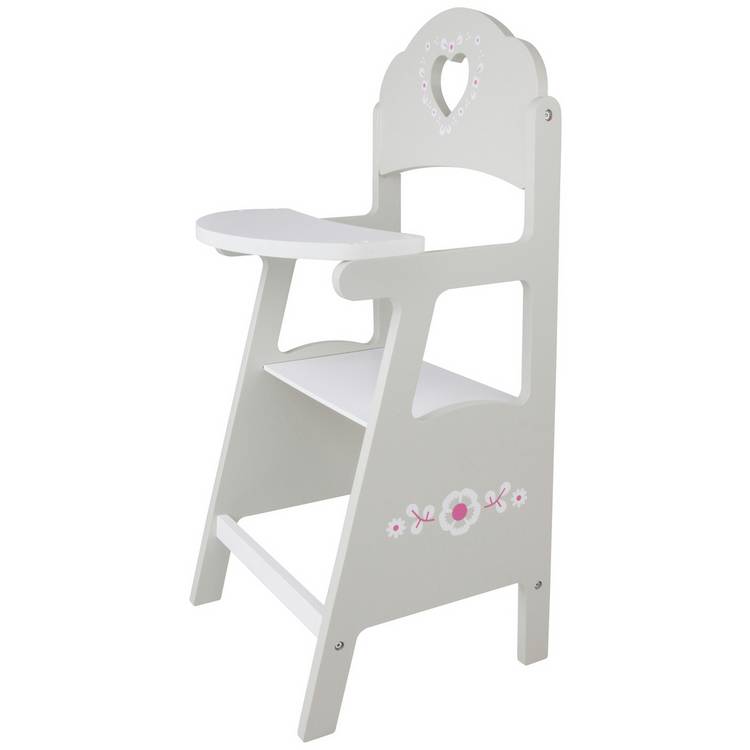 Chad Valley wooden dolls highchair for 16 inch dolls - British product