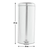 Habitat domed pedal bin 30 litre silver (British brand)