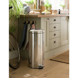 Habitat domed pedal bin 30 litre silver (British brand)