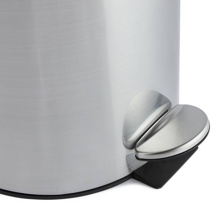 Habitat domed pedal bin 30 litre silver (British brand)