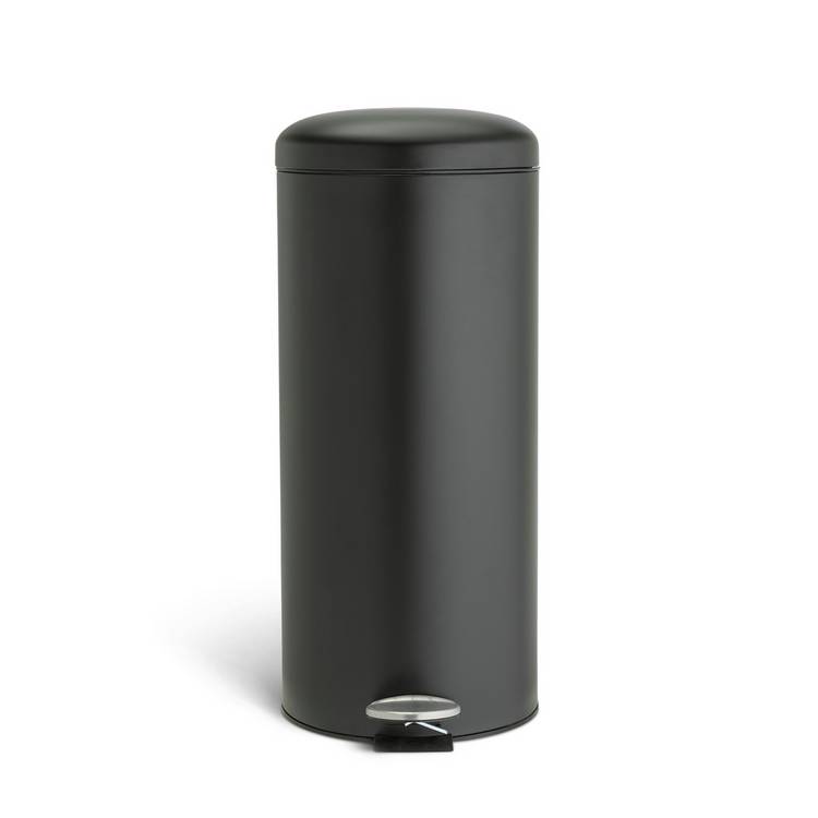 Habitat 30 litre pedal bin black - British product