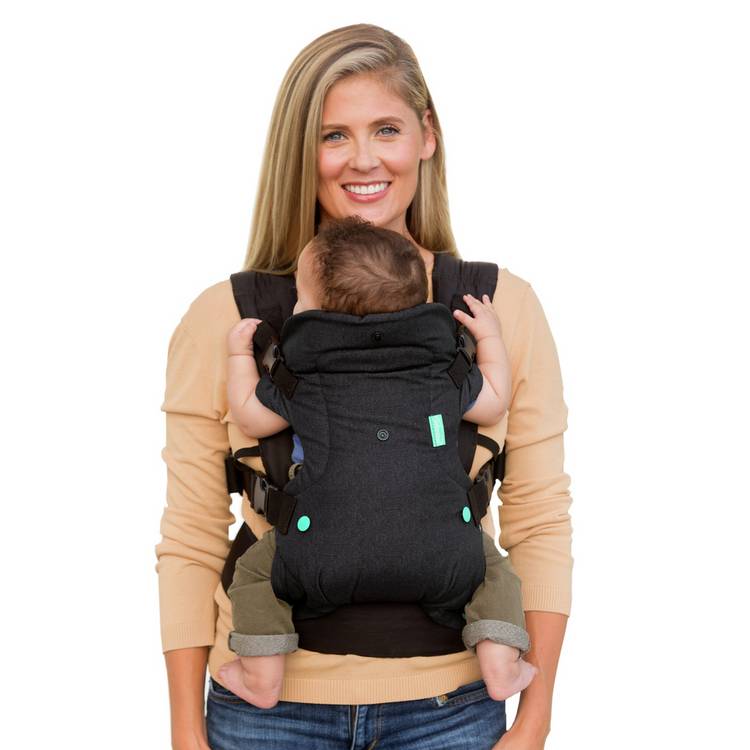 Infantino Flip Advanced 4-in-1 baby carrier Black Denim - British product