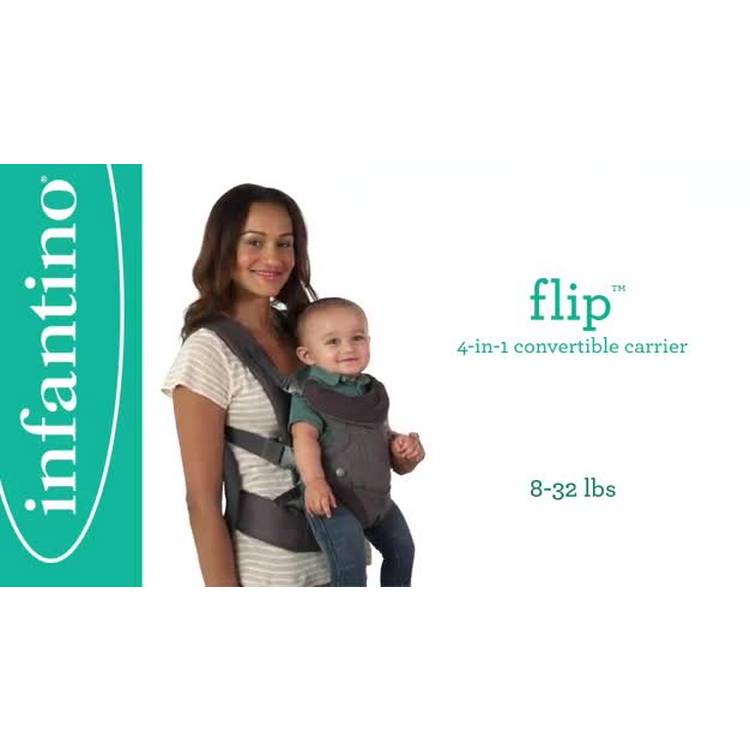 Infantino Flip Advanced 4-in-1 baby carrier Black Denim - British product