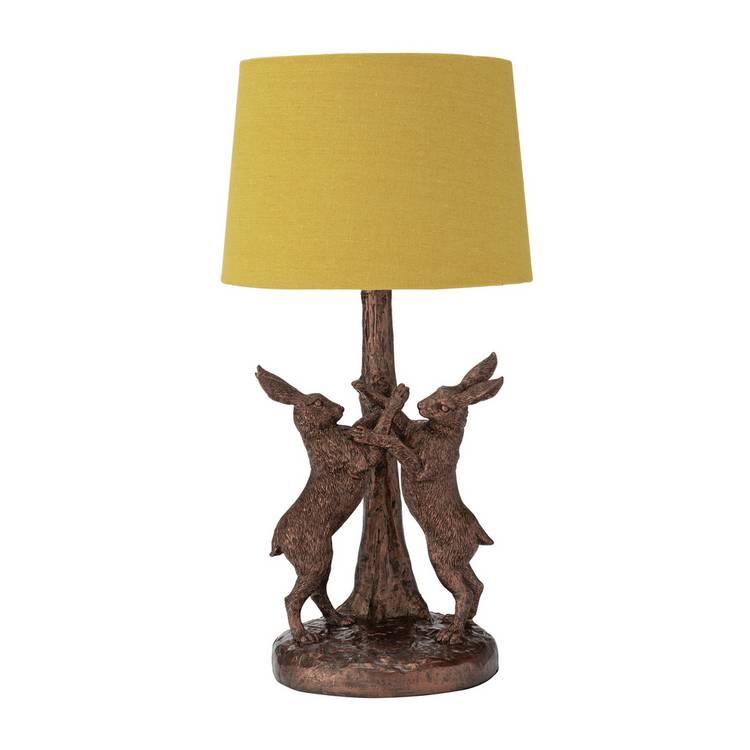 Argos Home boxing hare table lamp 43cm (British brand)