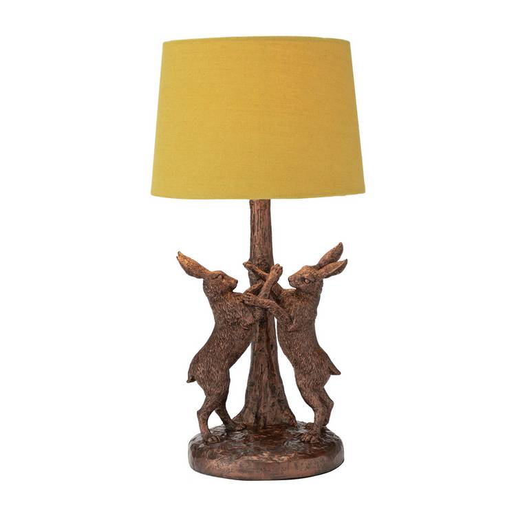Argos Home boxing hare table lamp 43cm (British brand)