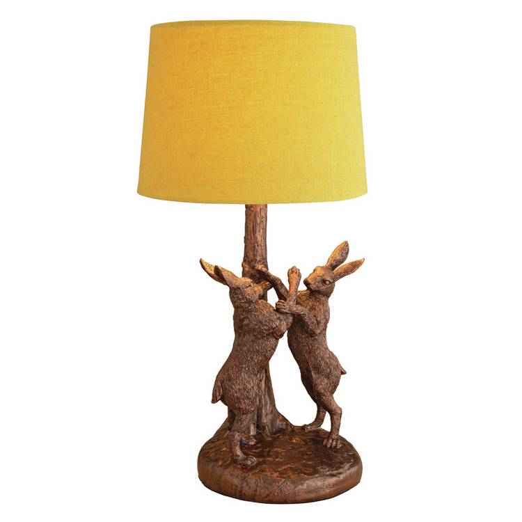 Argos Home boxing hare table lamp 43cm (British brand)