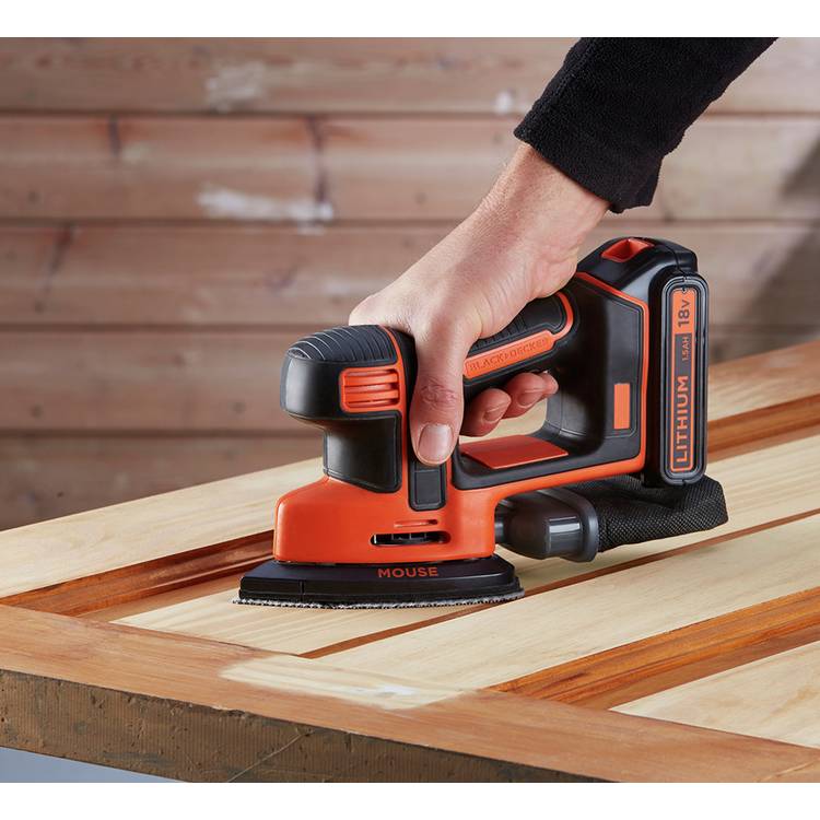 Black+Decker cordless mouse detail sander 18V, UK version
